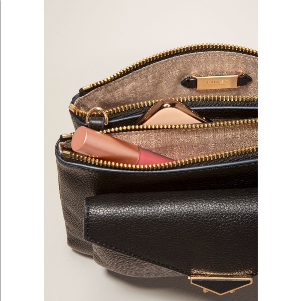 Stella & Dot | Retired Ultra Luxurious Covet Black Leather Crossbody Pur… - Picture 4 of 15